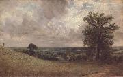 John Constable, West End Fields,Hampstead,noon